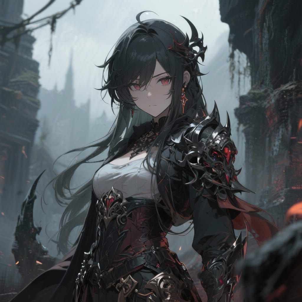 Grimdark Anime Concept Art With Breathtaking Detail