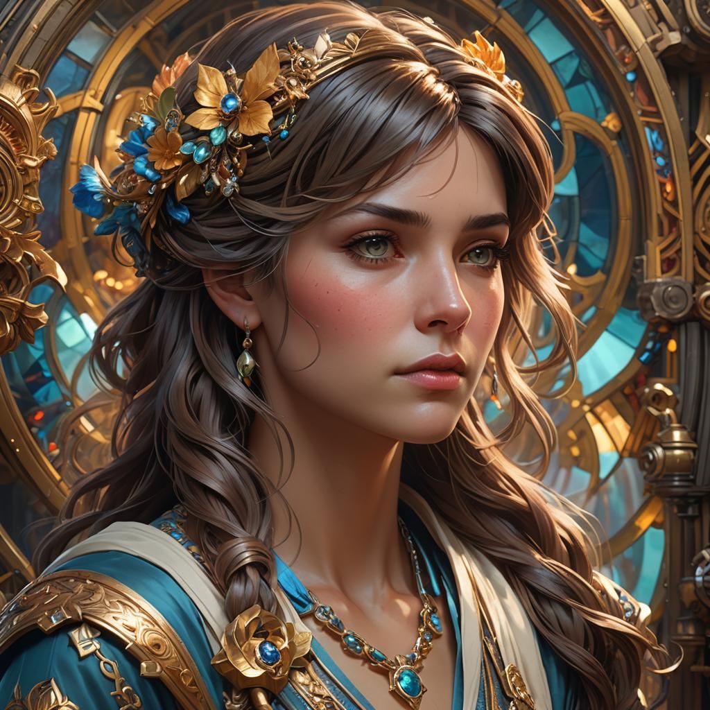 Worried Business Owner's Progress: Clipart Illustration