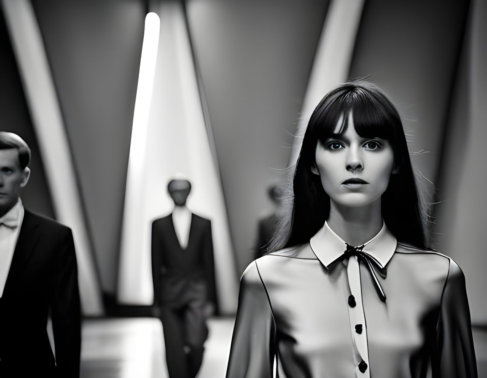 1960s Paris Fashion Show by Dior: Photorealistic