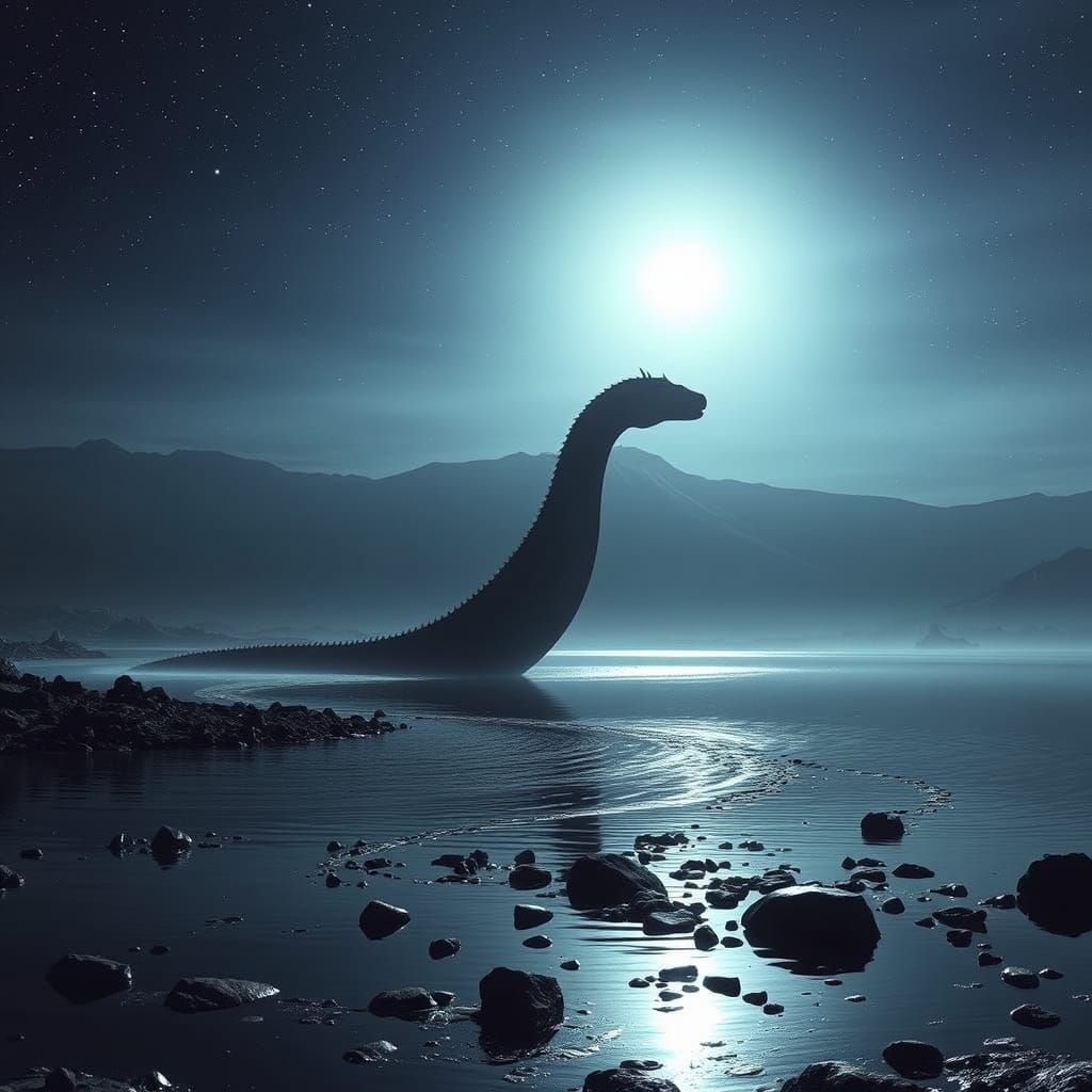 Extraterrestrial Loch Ness Monster in Space