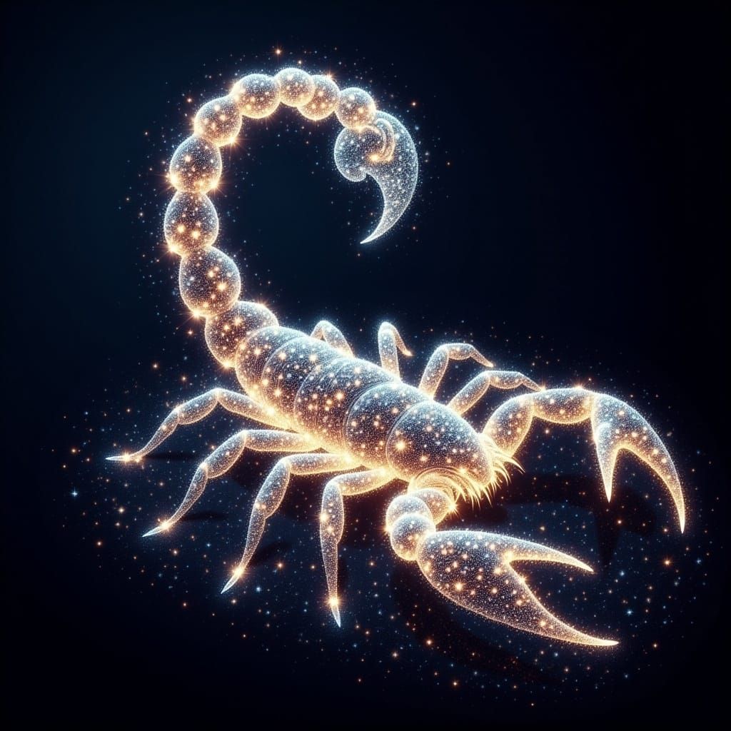 Scorpio Constellation: 3D Astral Star Scorpion
