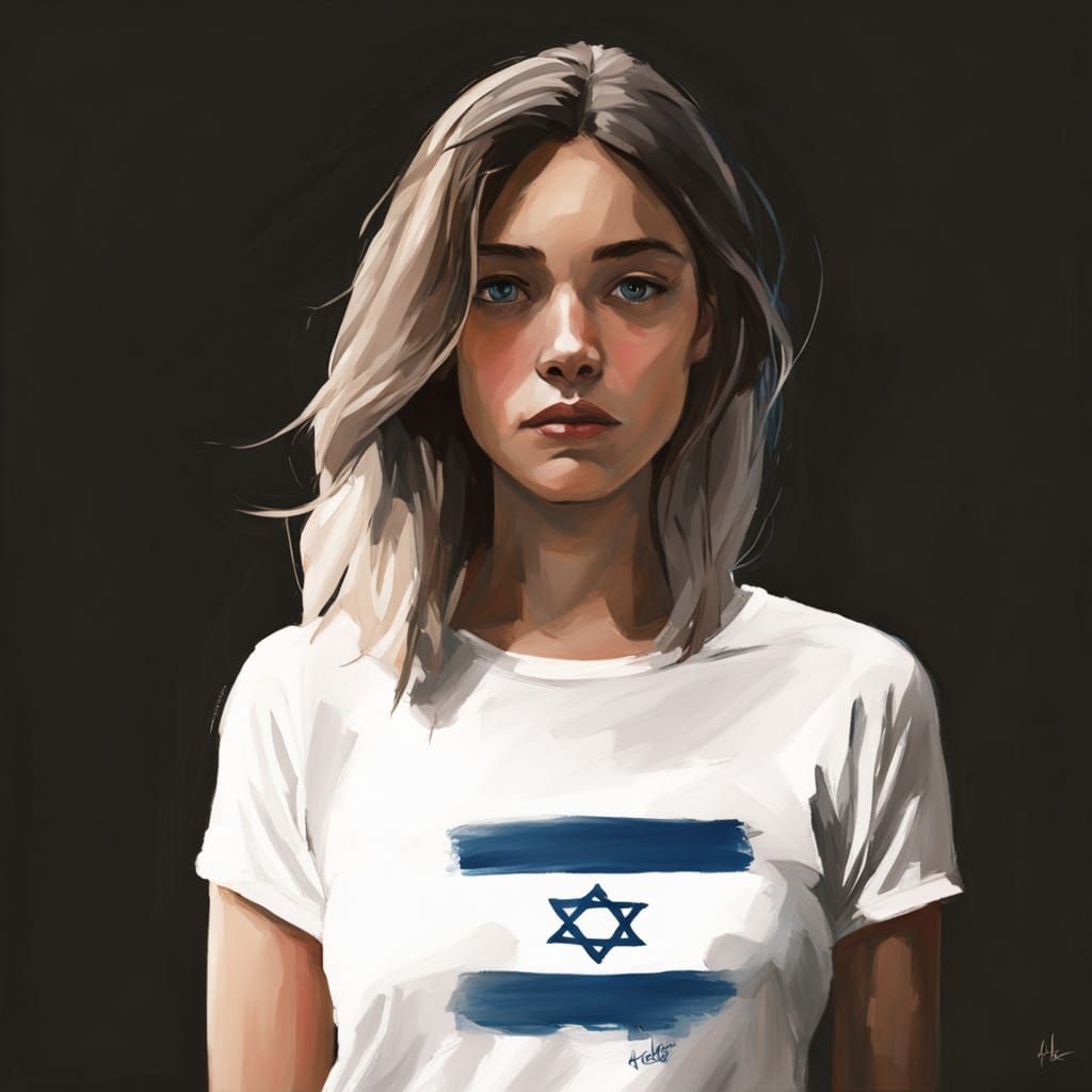 Young Woman's Determined Portrait in Alex Guimard Style