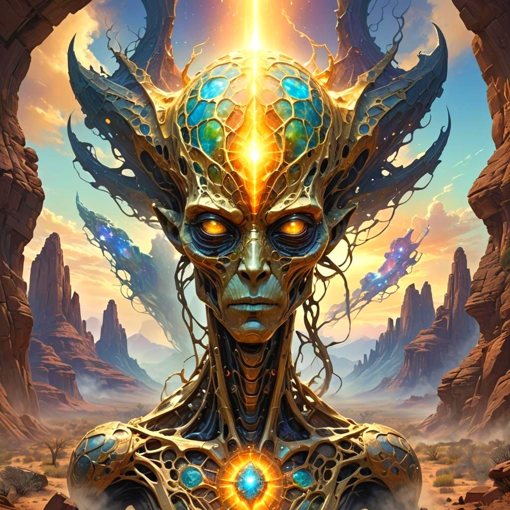 Monumental Alien Artifact, Hyperdetailed Concept Art