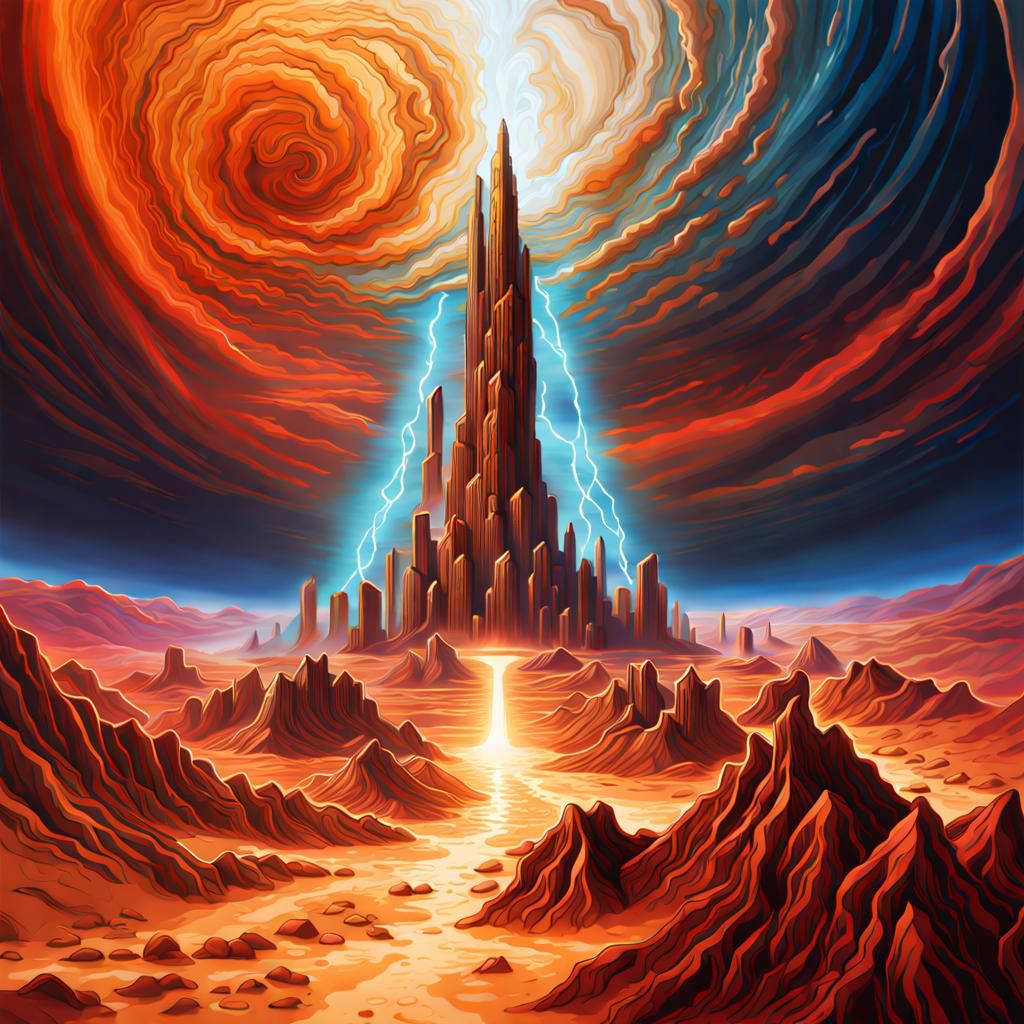 Gallifrey Hyperrealistic Concept Art with Dramatic Lighting