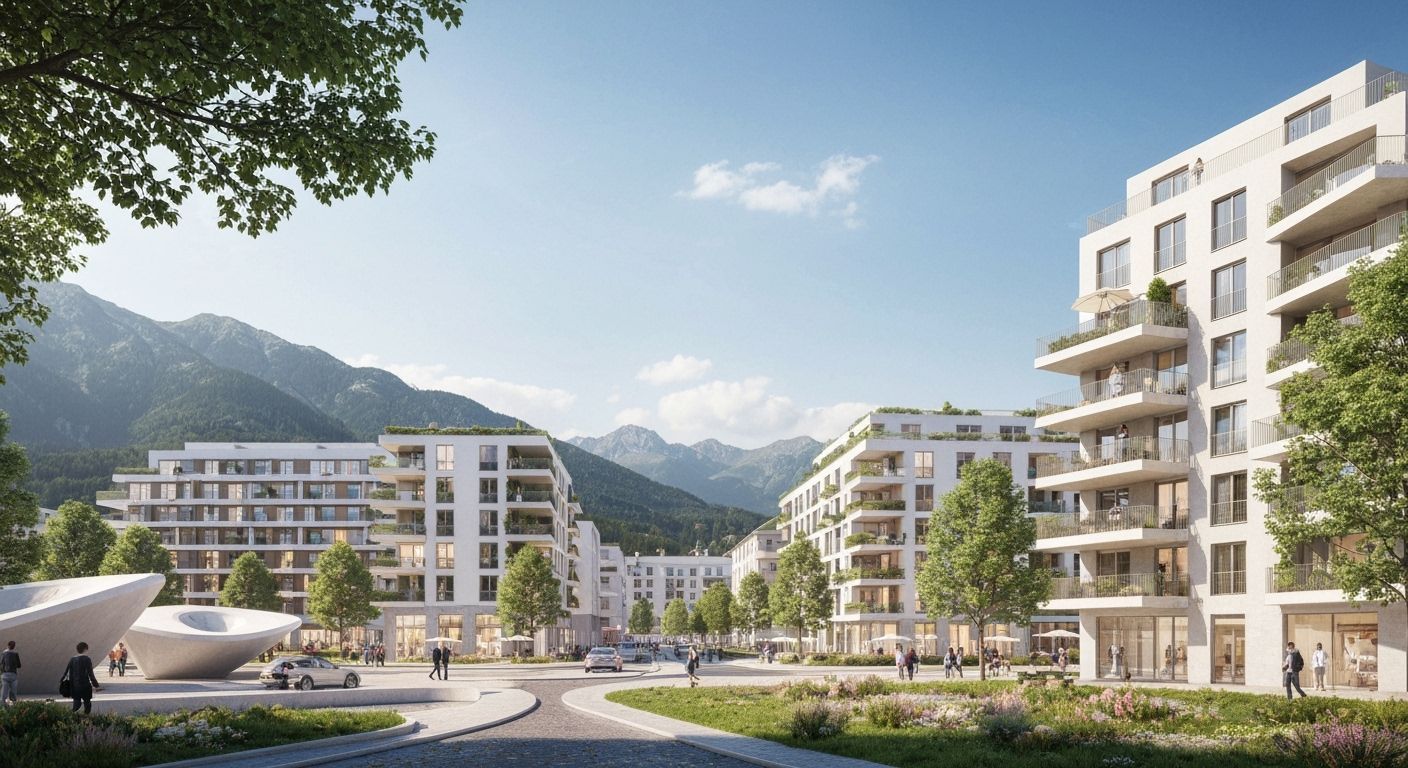 Sustainable Innsbruck Cityscape with Parametric Architecture