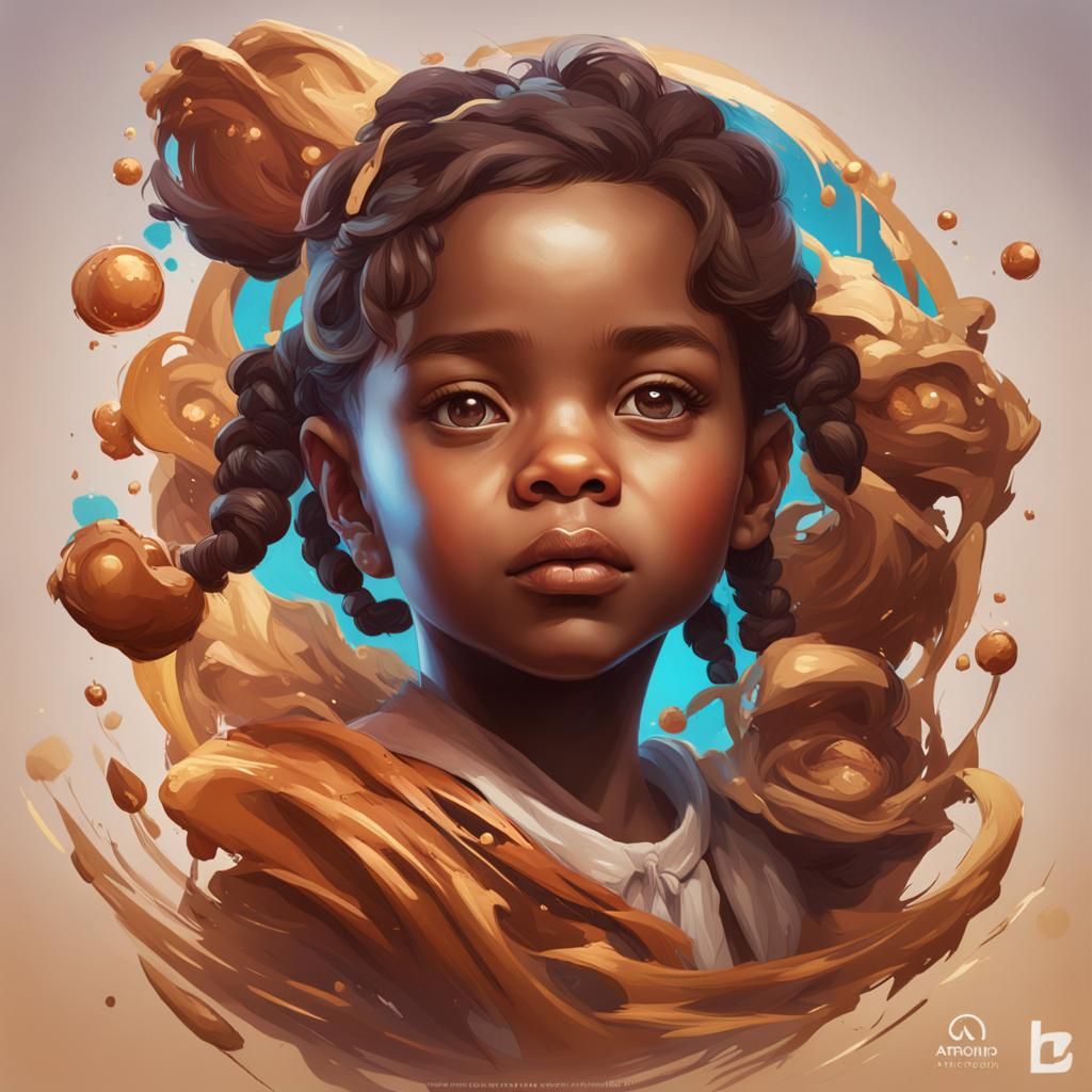 Caramel and Chocolate Hybrid Portrait in Unreal Engine 5