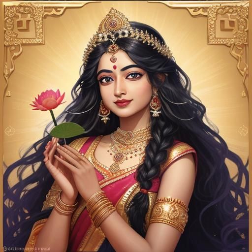 Radiant Srimati Radhika: Eternal Youth and Beauty