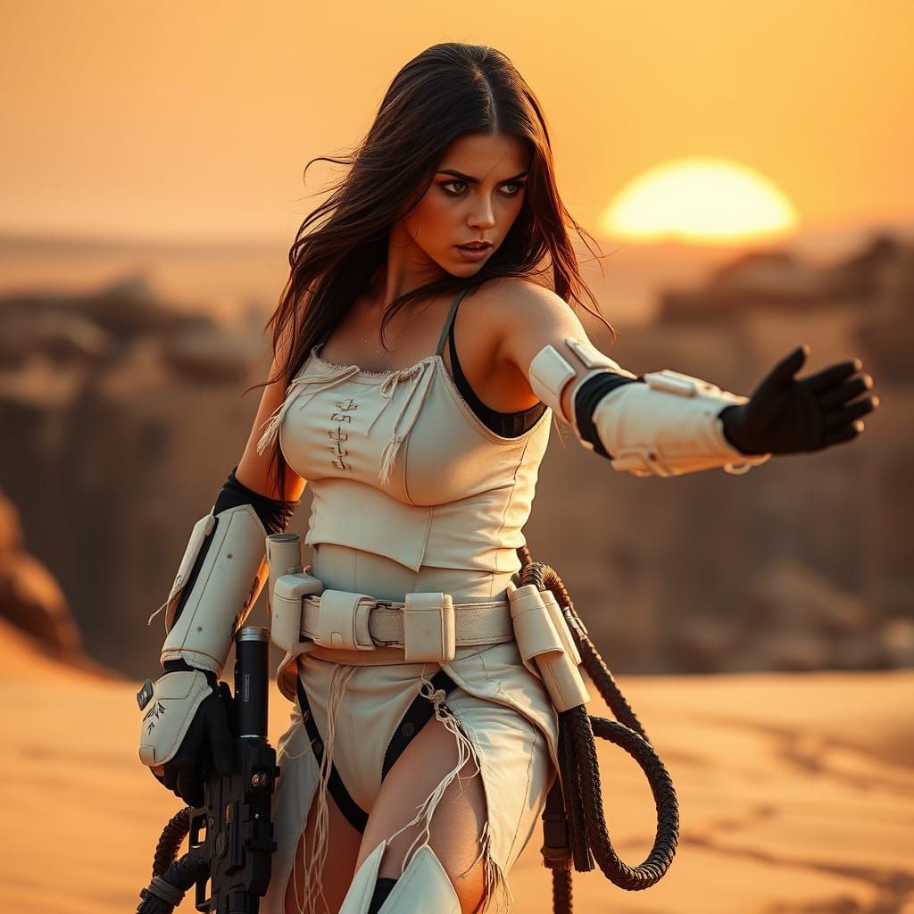 Stormtrooper in Sarlacc Pit: A Star Wars Scene