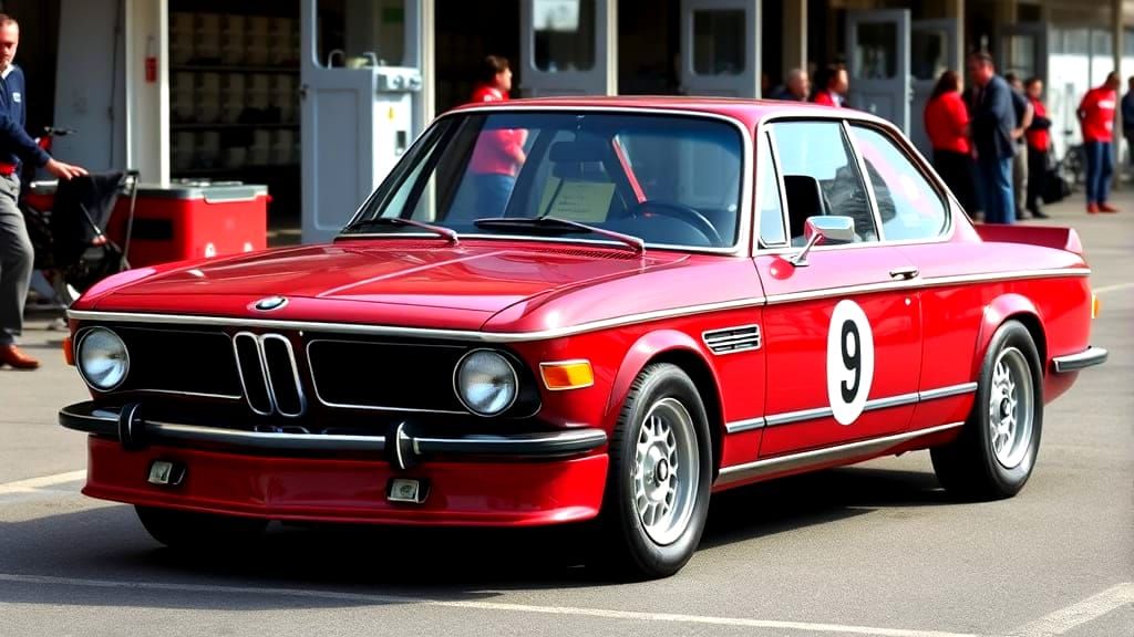 Vintage Touring Car Blends BMW CSL and 60s Italian GT Style