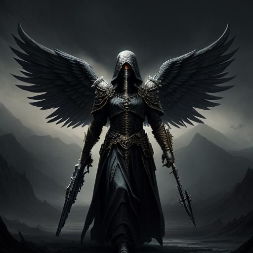 Epic Angel of Death Digital Matte Painting