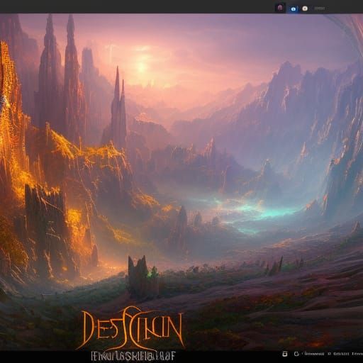 Fantastical Matte Painting in Deep Color