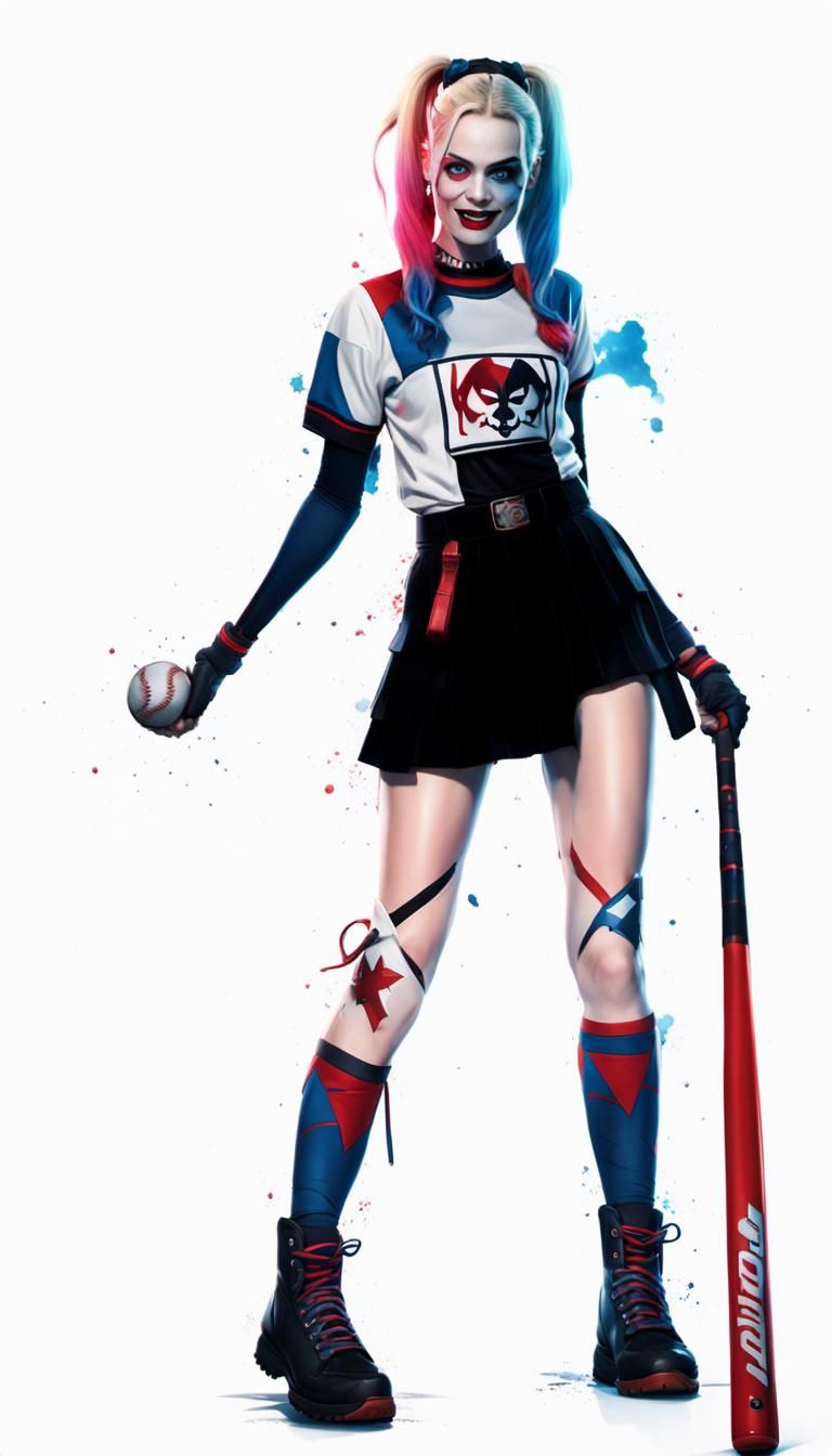 Harley Quinn Concept Art in Comic Style