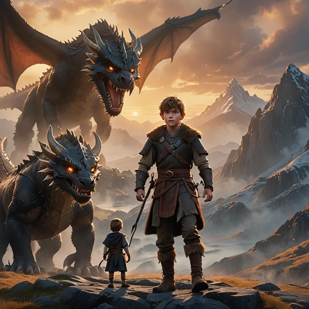Viking Boy and Dragon Friendship, DreamWorks Style