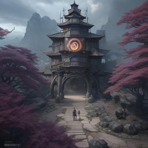 Naruto and Hinata Sticker: Detailed Fantasy Art