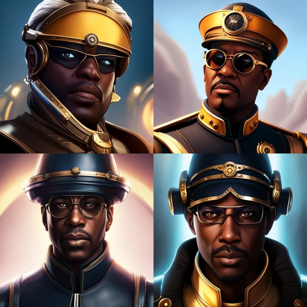 La Forge's Steampunk Eyewear: Dark Fantasy Concept Art