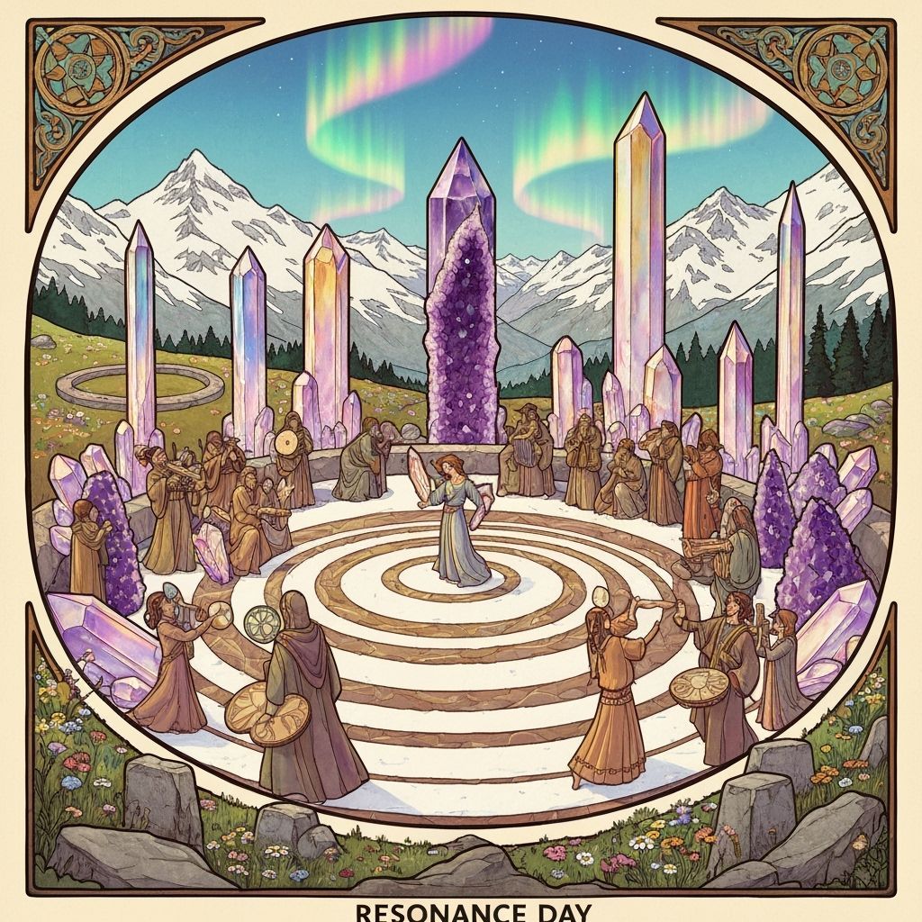 Art Nouveau Mountain Village Festival with Resonating Crysta...