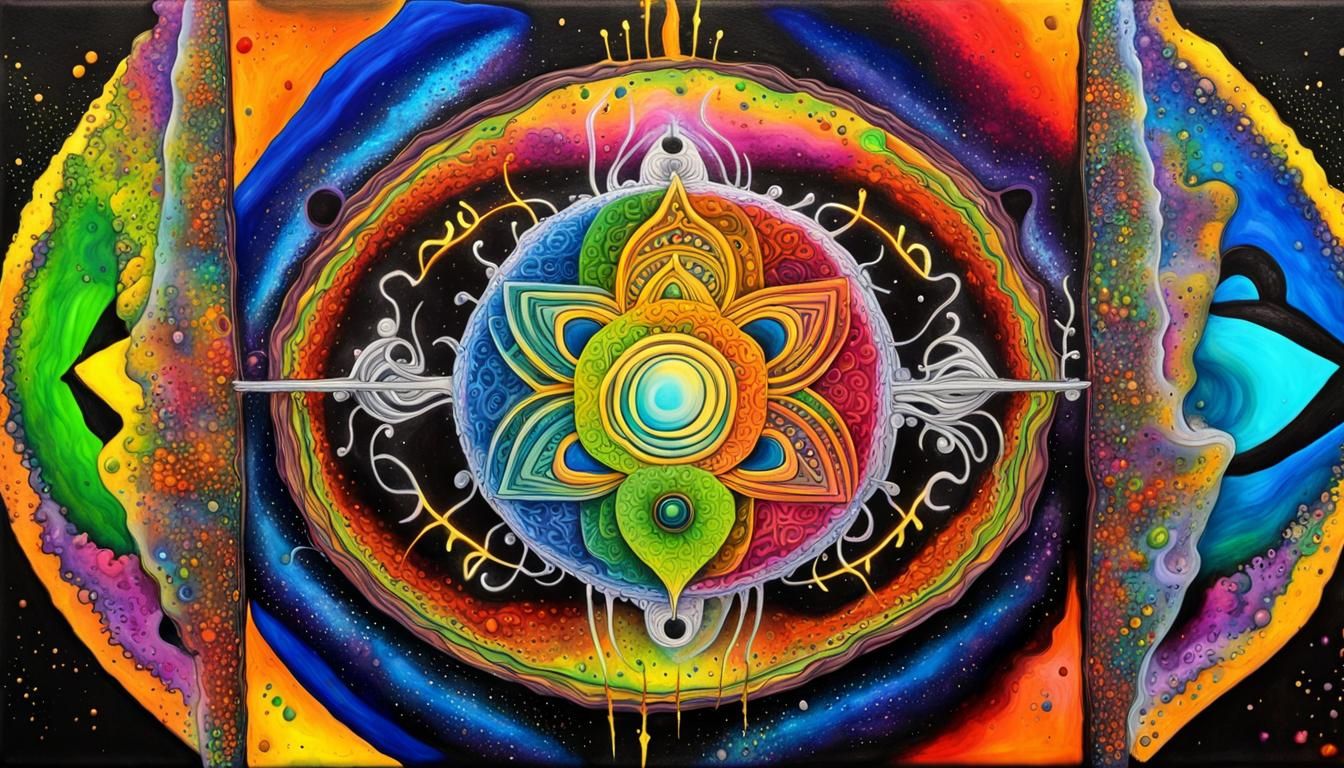 Healing Portal Graffiti Art with Earth Chakras