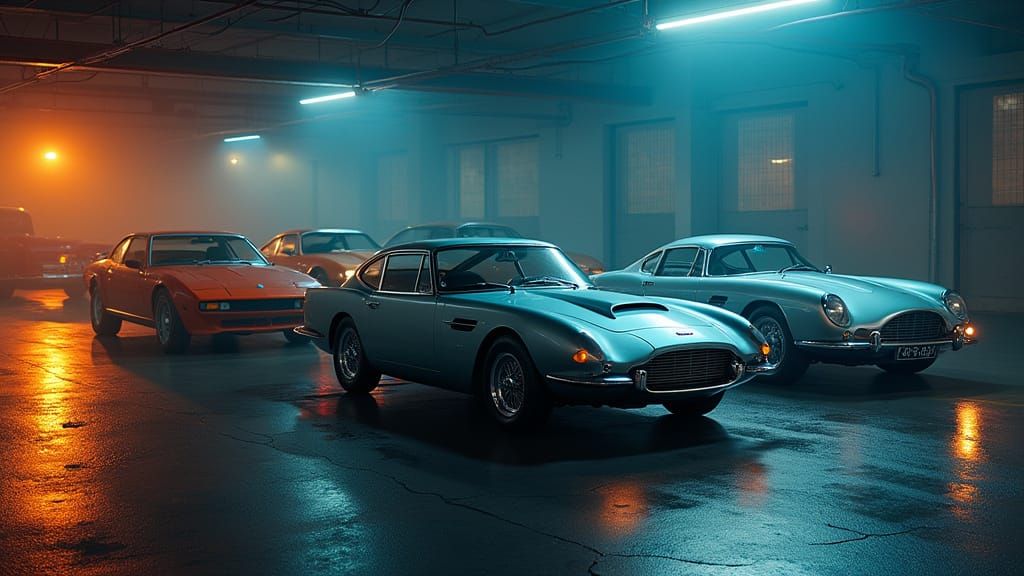 Iconic James Bond Cars in Cinematic Garage