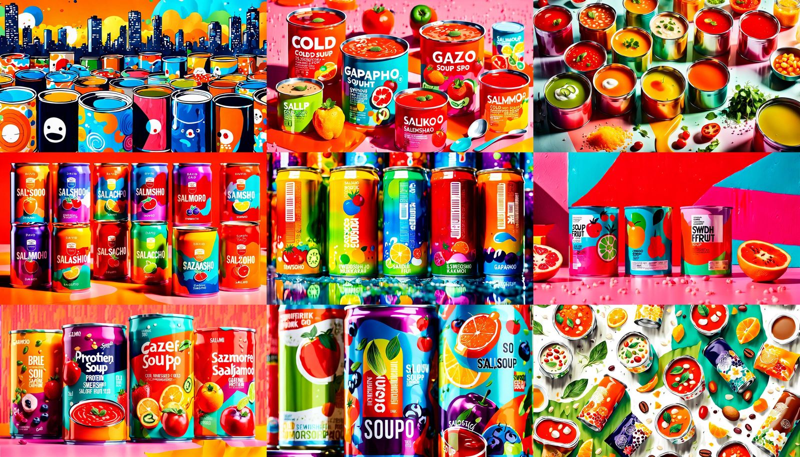Canned Cold Soups as Savory Energy Drinks
