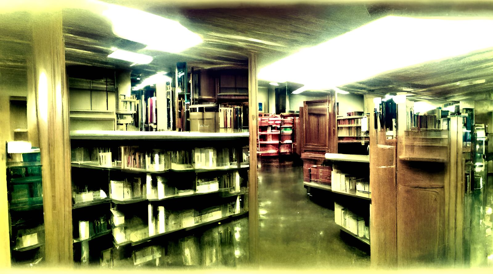 Endless Library in the Backrooms