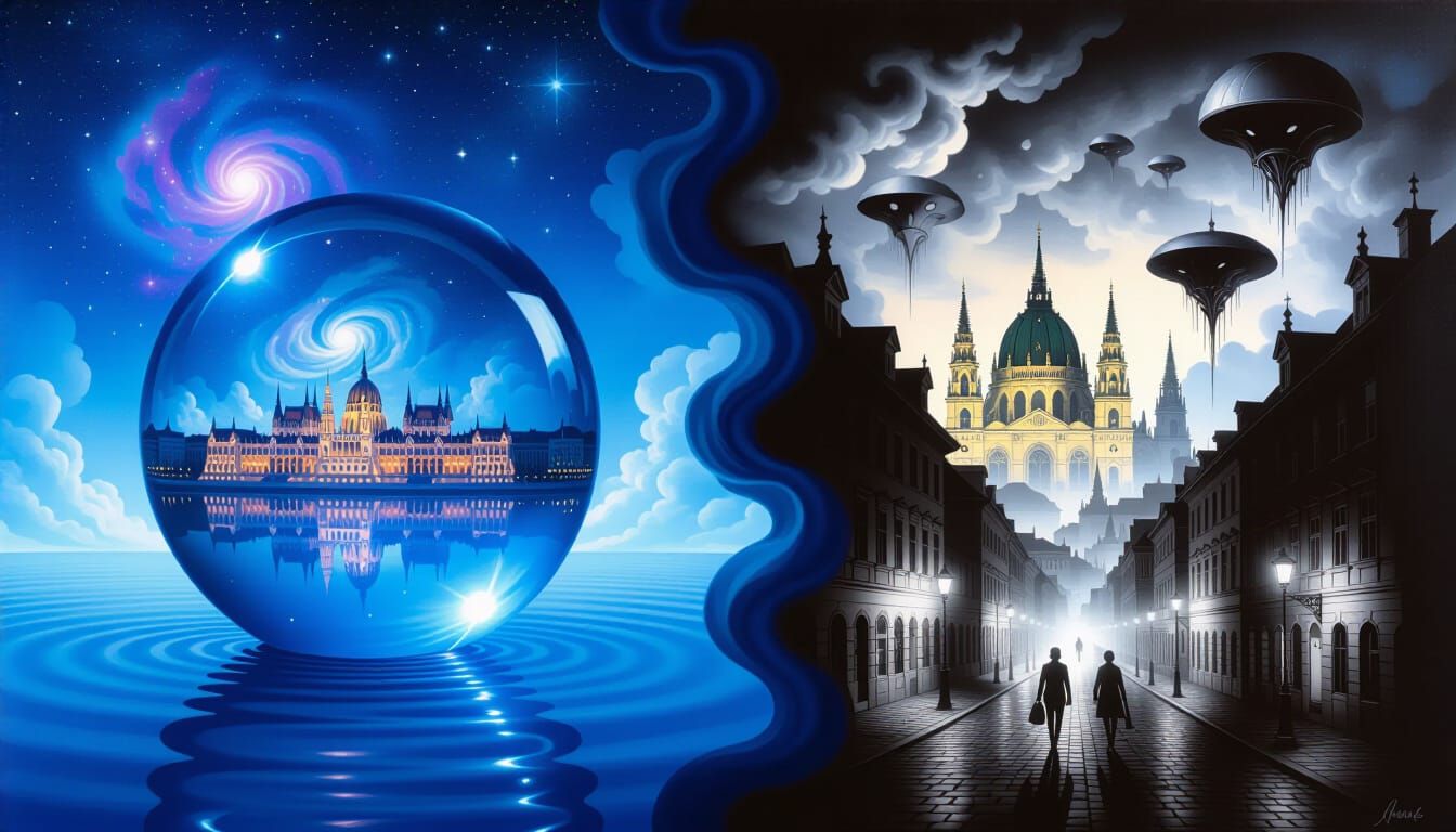 Vienna Cosmic Mirror: Earthly Metropolis to Dalí-esque Surre...