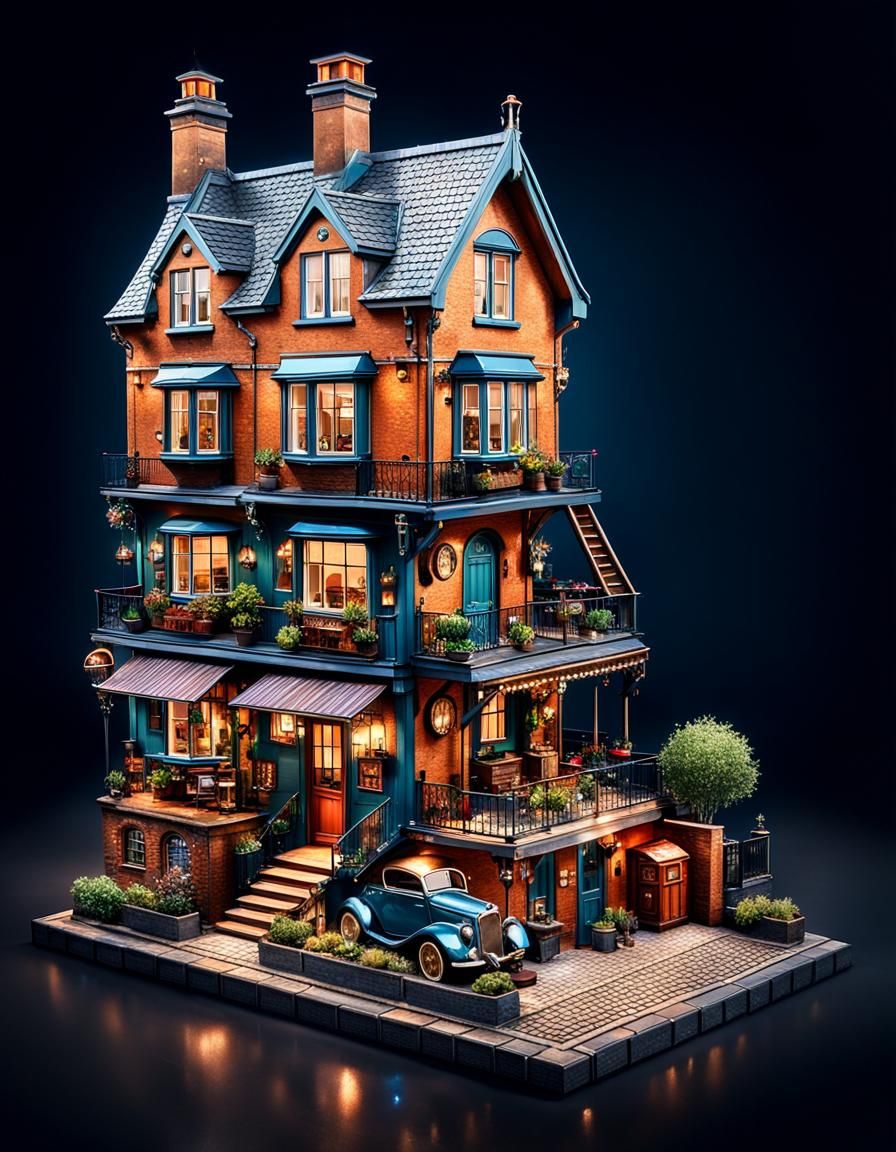 Steampunk Boot Houses in Quaint Village