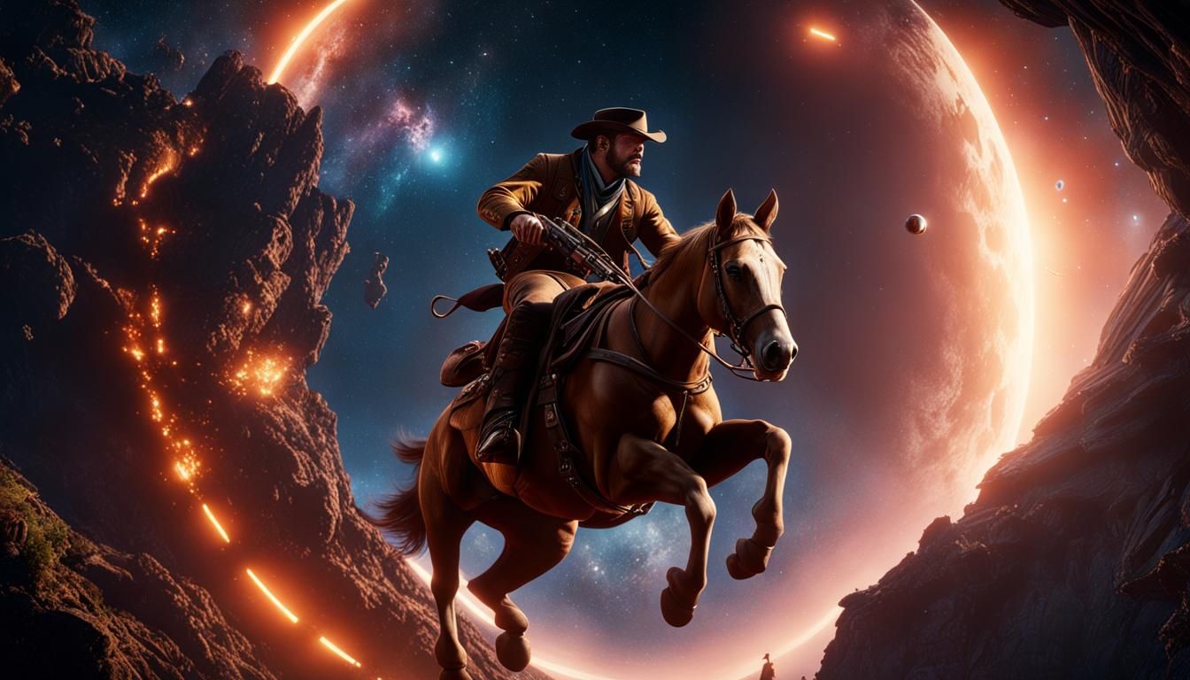 Arthur Morgan Soaring Through Space