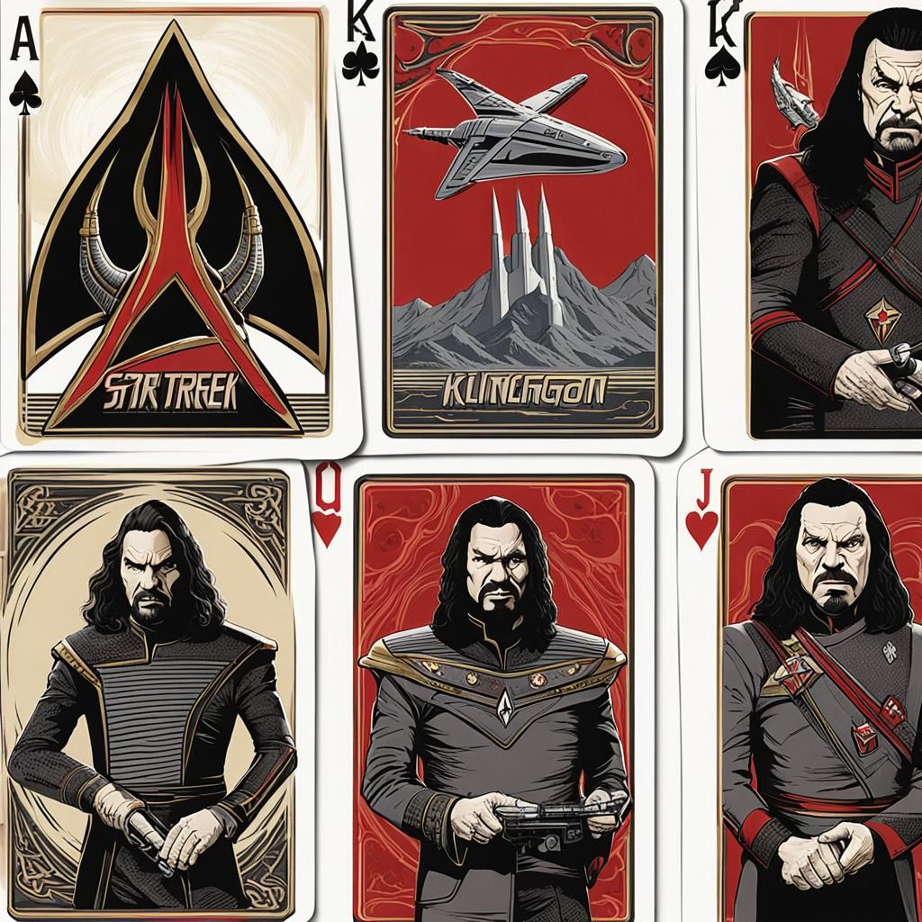 Star Trek Klingon Playing Cards Sci-Fi