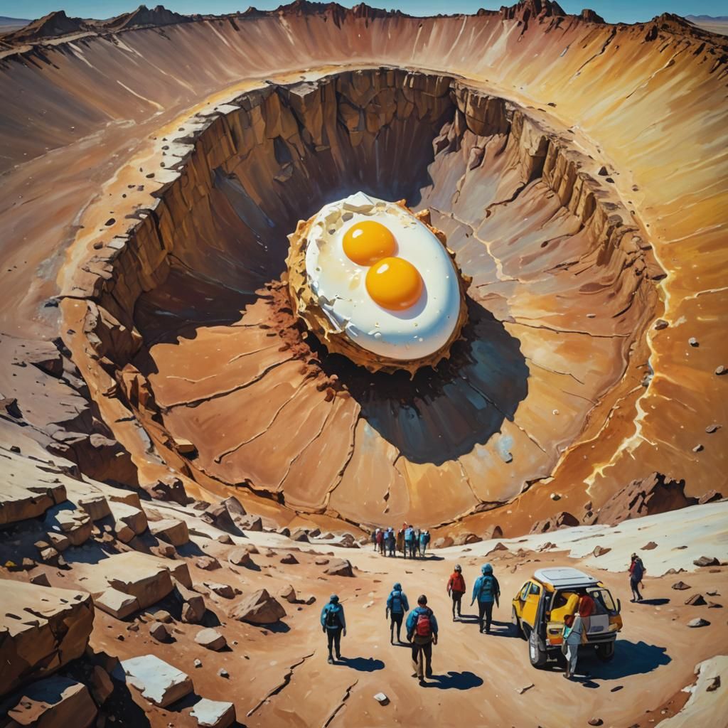 fried egg crater