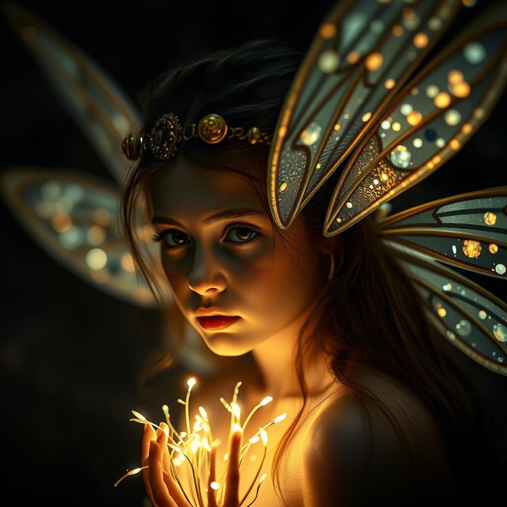 Ethereal Fairy Dazzles in Hyperrealistic Splendor