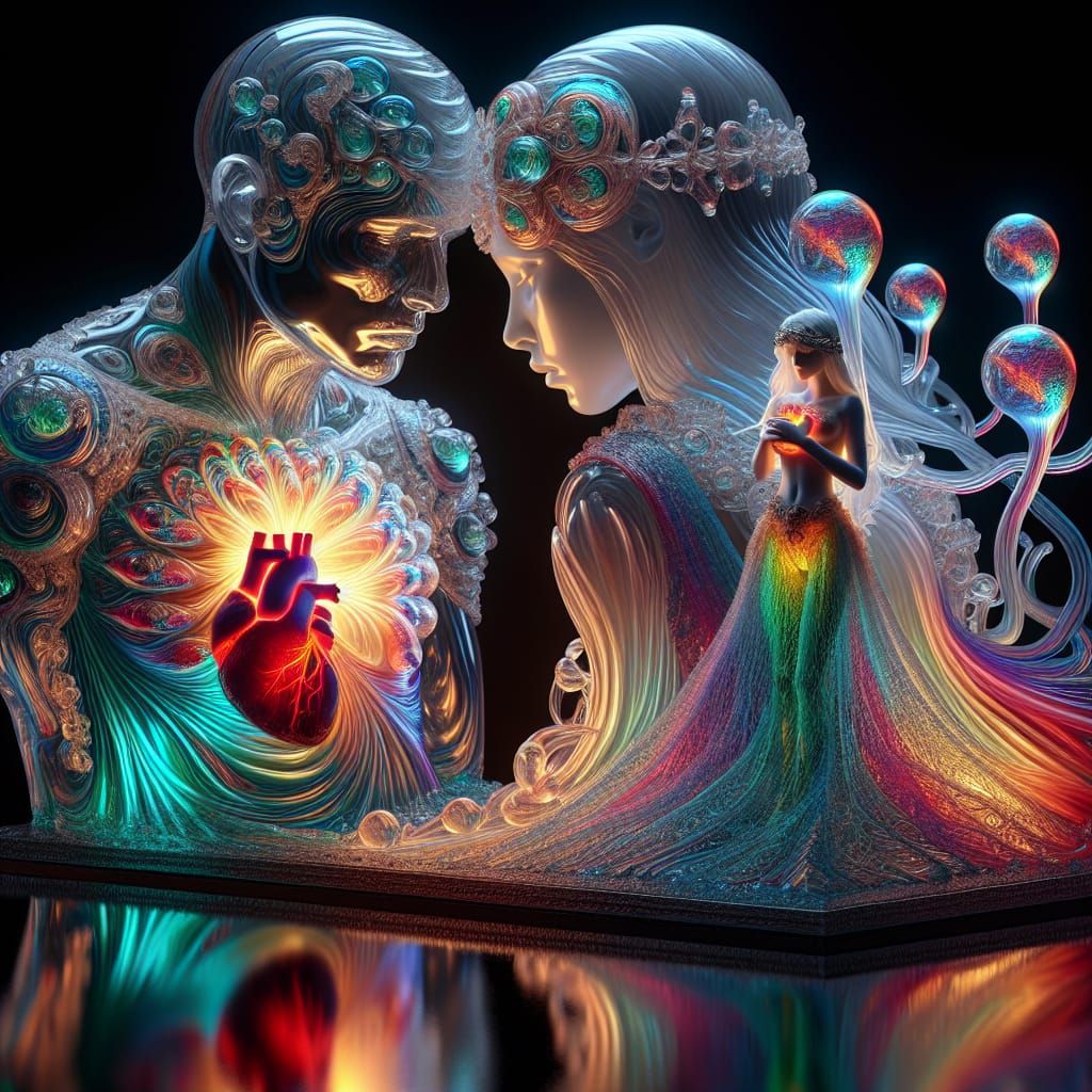 Emotional Embrace: Dolls in Art Deco Style