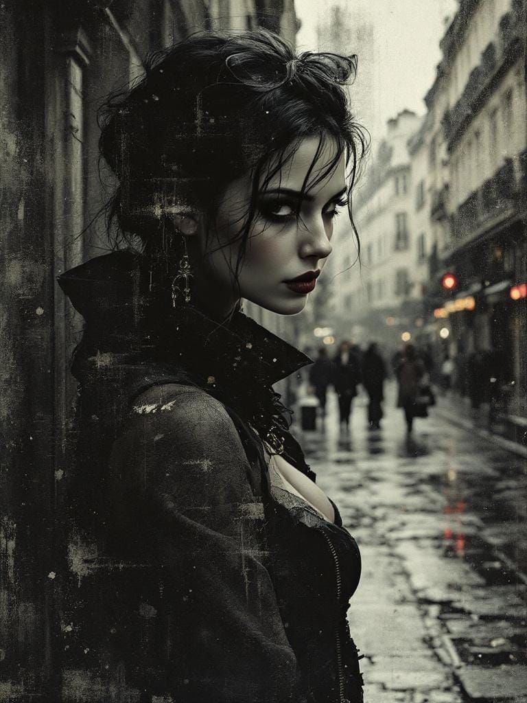 Contemplative Figure Study in McKean and Caravaggio Style