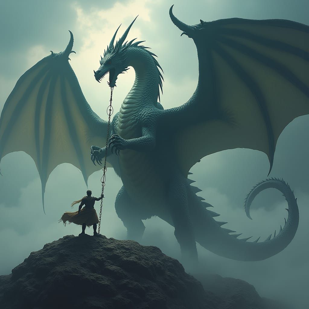 Dragon on Dark Hill: Fantasy Concept Art