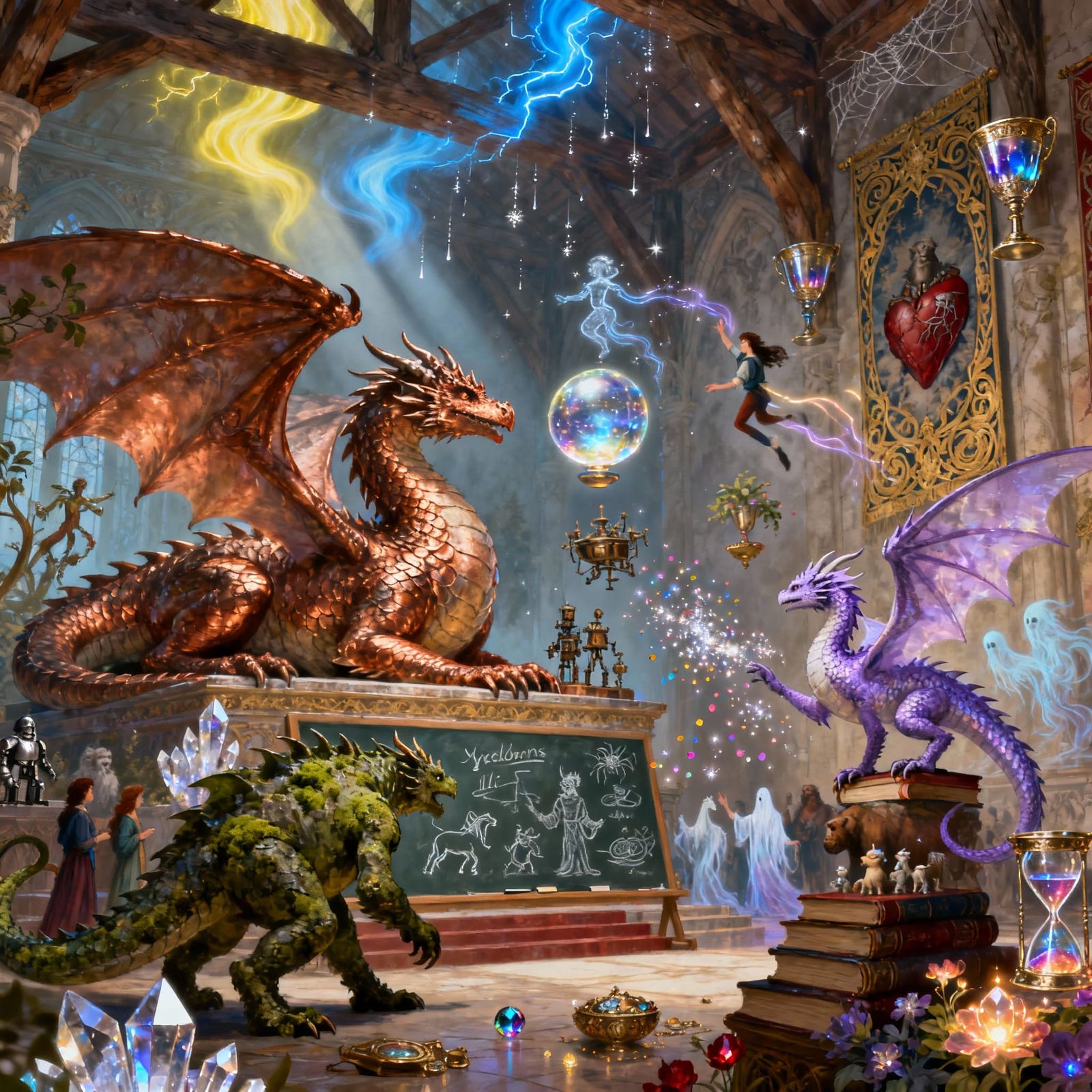 Enchanted Crystal Hall: Dragons Teach Diverse Students
