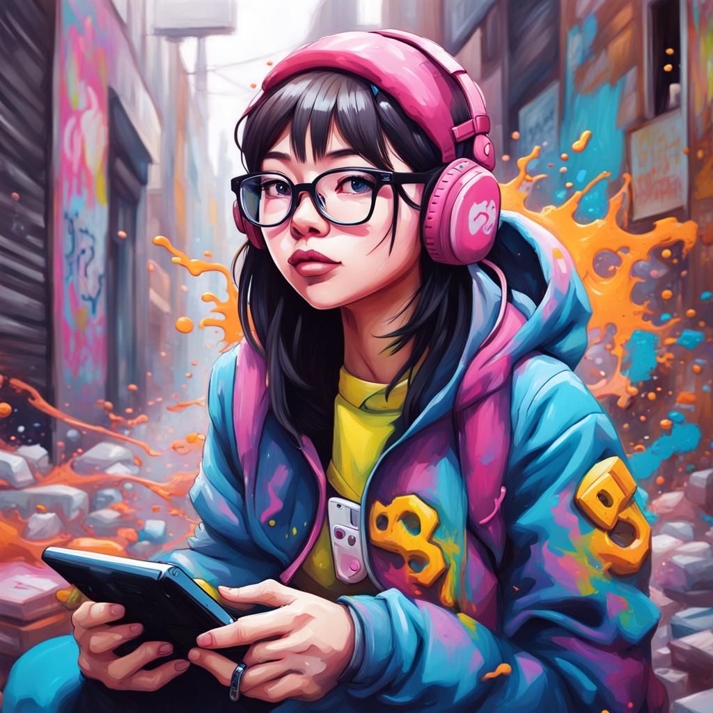 LilyPichu Streaming, Graffiti Art Style