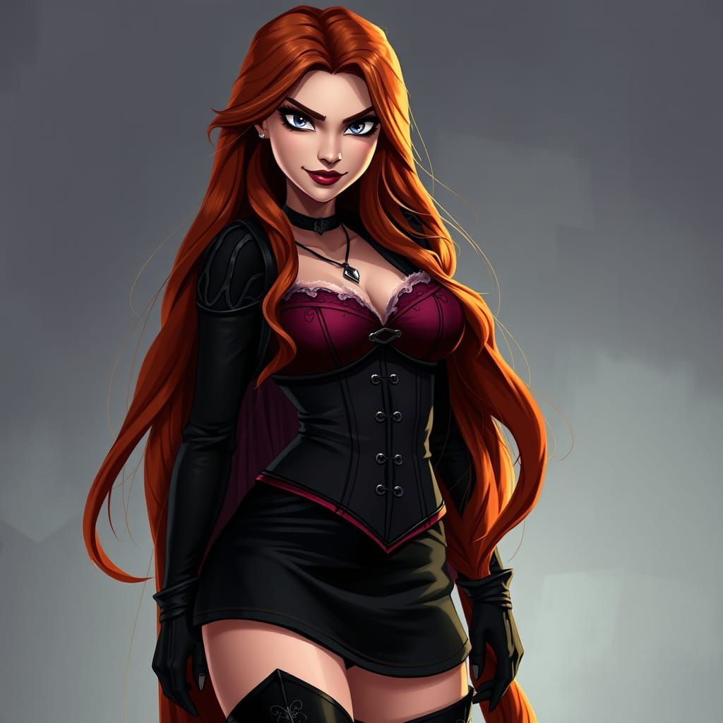 Stalyan with Mischievous Smirk in Fantasy Concept Art Style