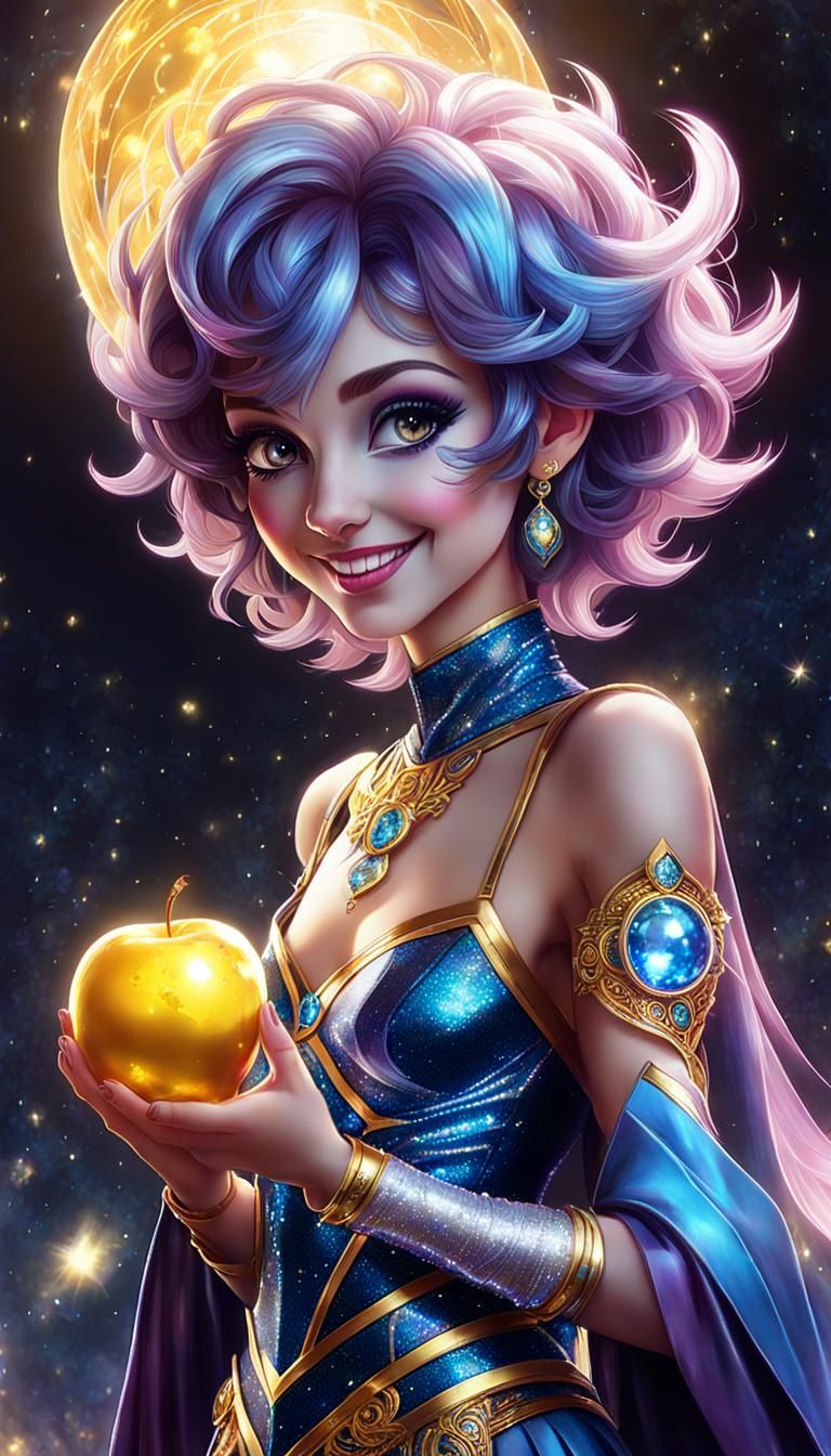Eris with the Apple of Discord