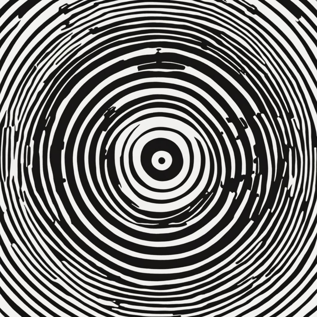 Concentric Circles with Diameter Ratio of 1:2