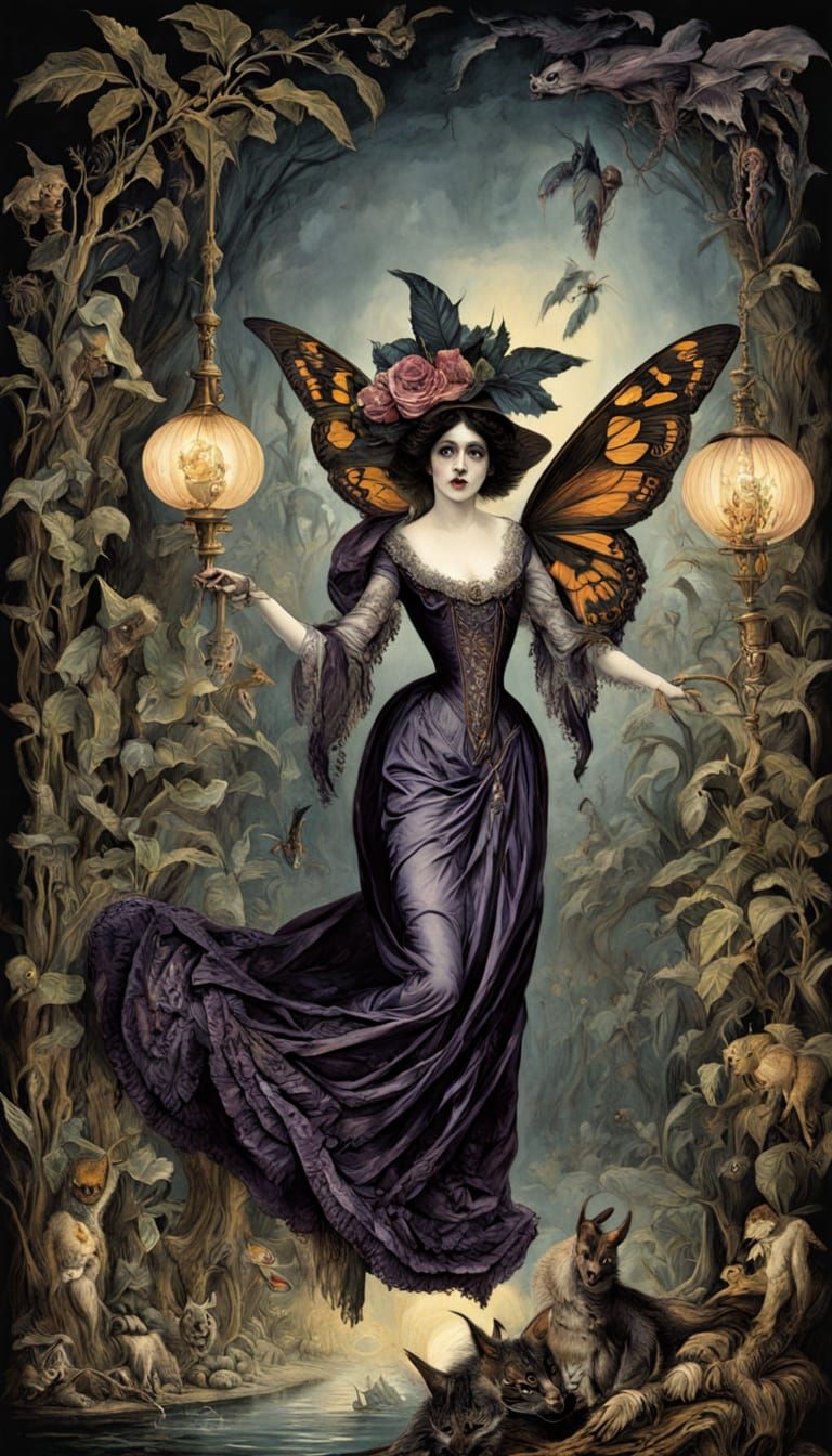 Victorian Botanical Illustrations in Watercolor