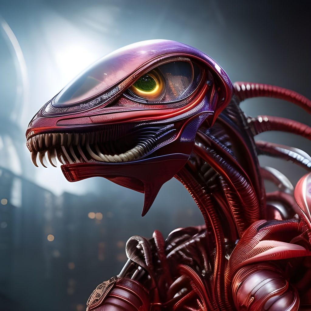 Detailed Alien Hands Concept Art