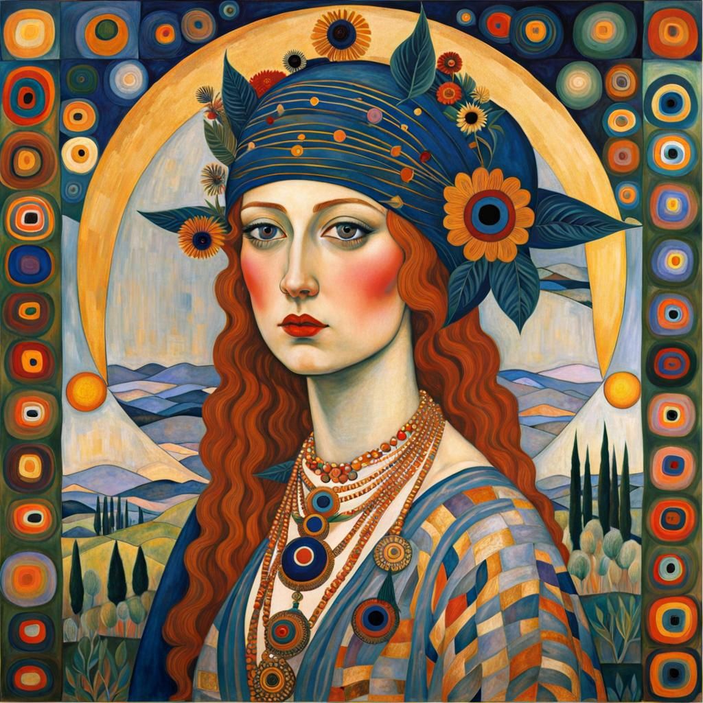 Psychedelic Queen of Intuition in Bohemian Style