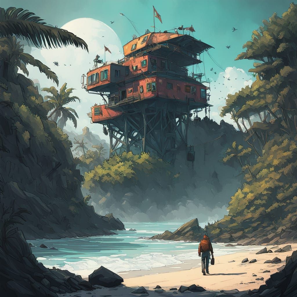 Tropical Goddess on Sun-Kissed Beach