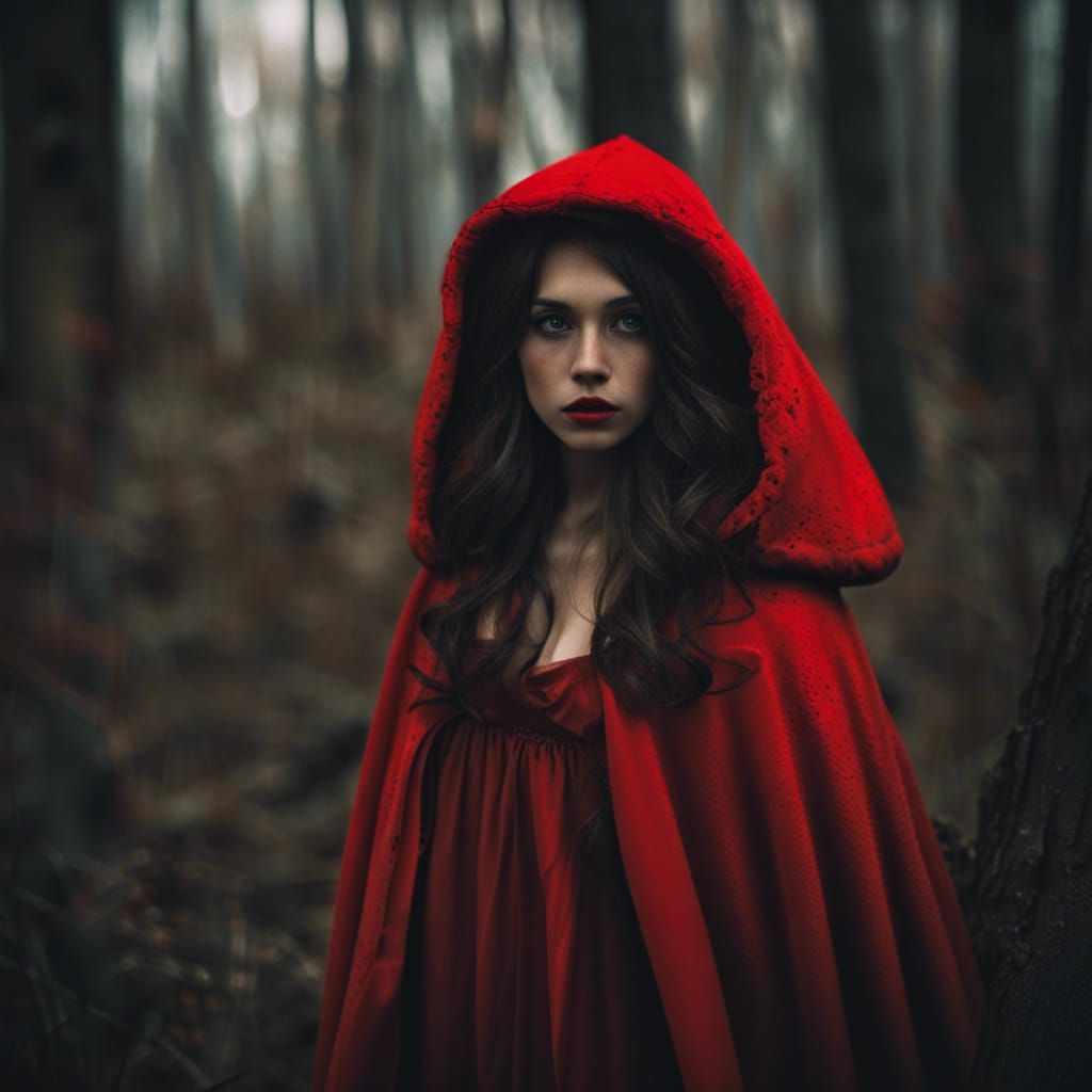 Little Red Riding Hood in Analog Film Style