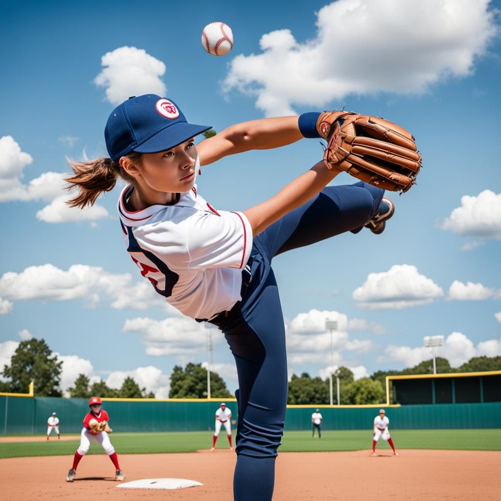 Baseball Player Ready to Strike the Ball