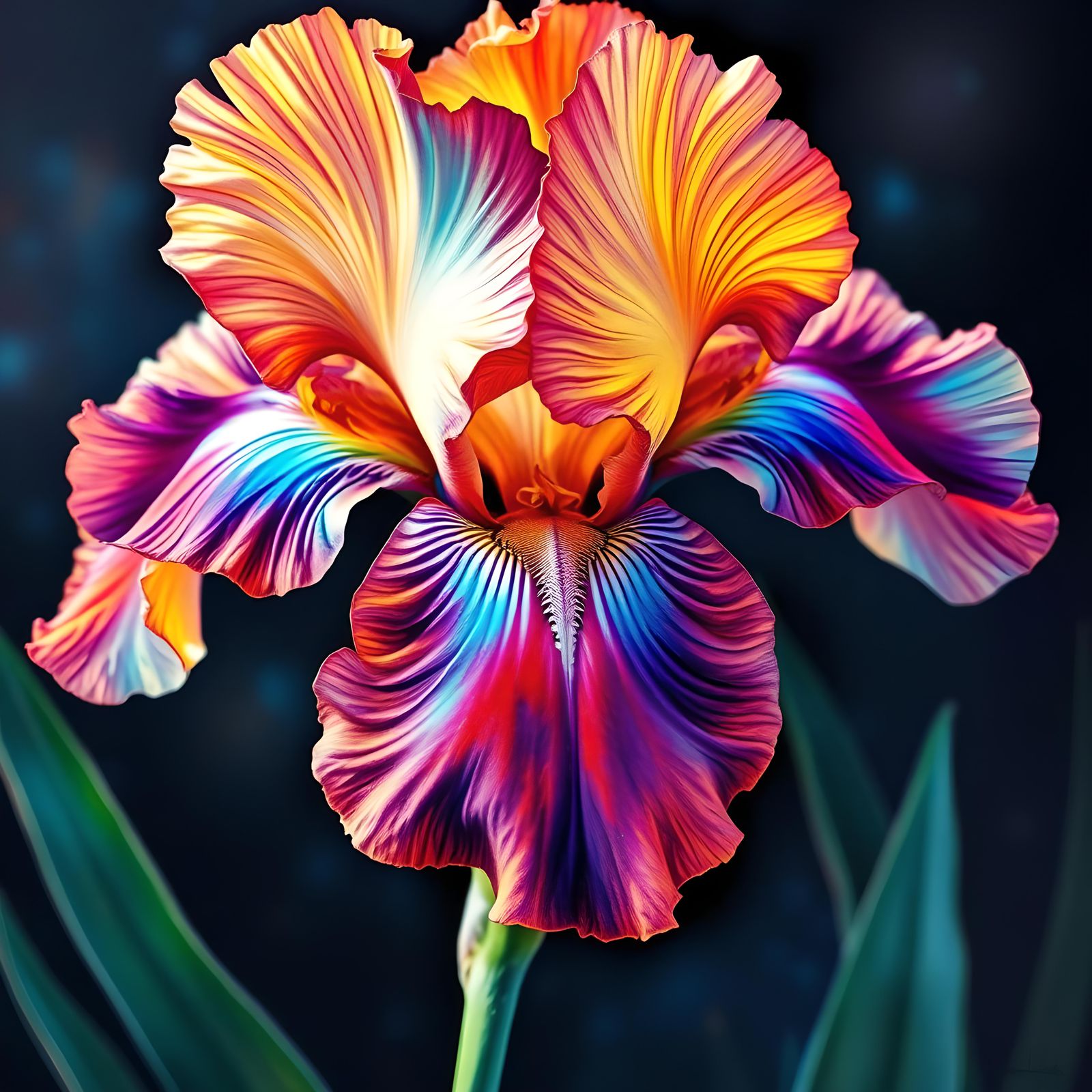 Close-Up View of an Iris