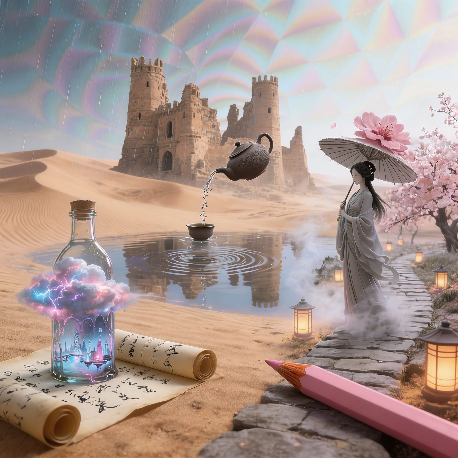 Seamless Image Fusion in AI Art