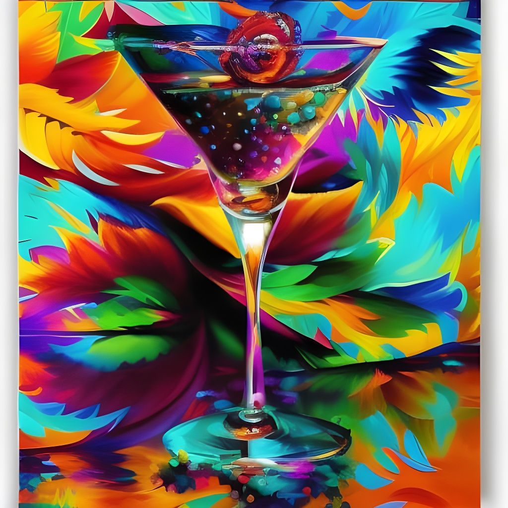 Masquerade Ball in Impasto Style