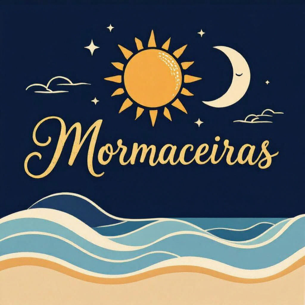 Elegant Gold Logo with Beach Elements