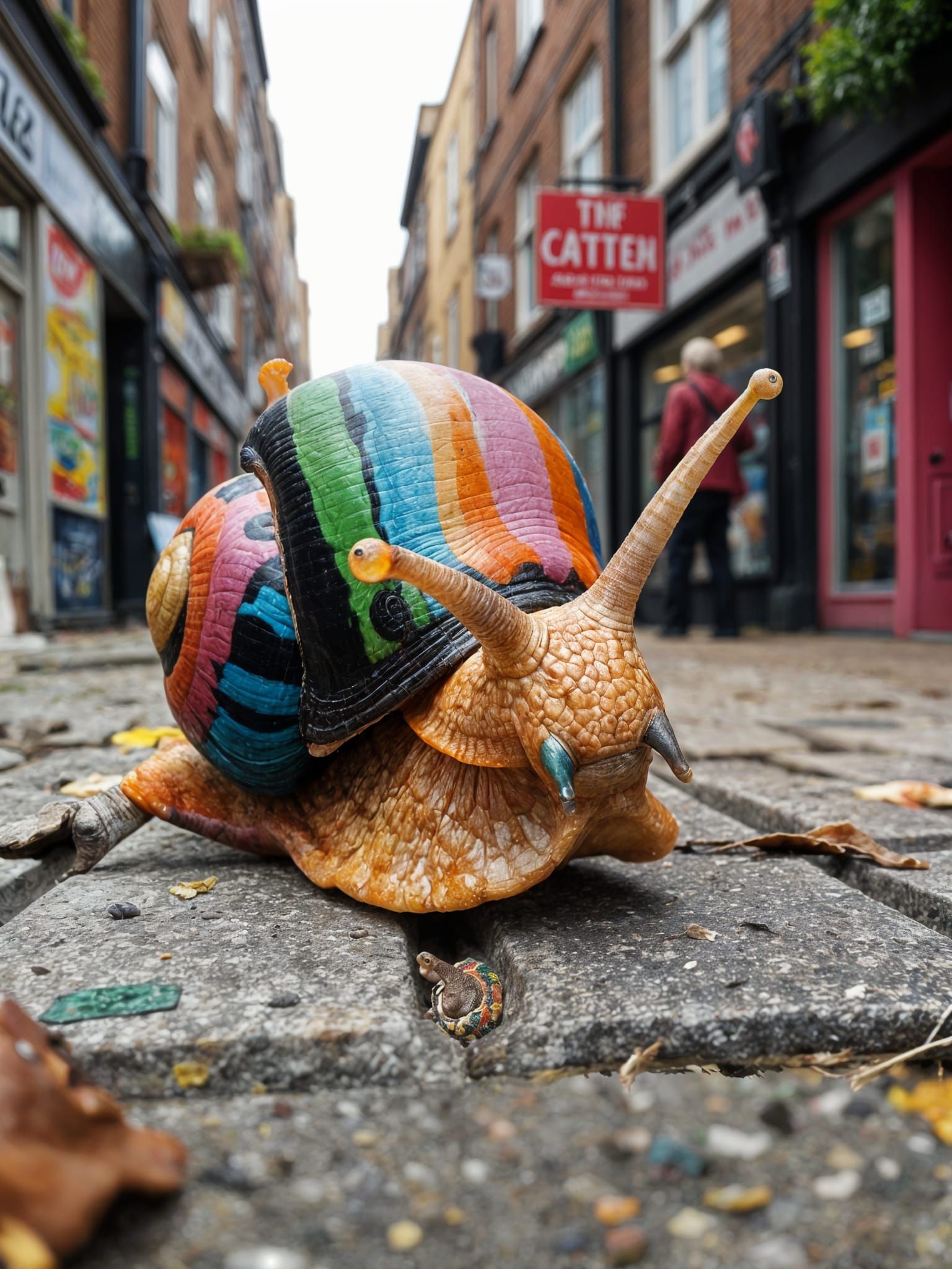 Punk Snail in Camden Town: A Digital Masterpiece