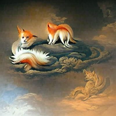 Majestic Two-Headed and Tailed Fox